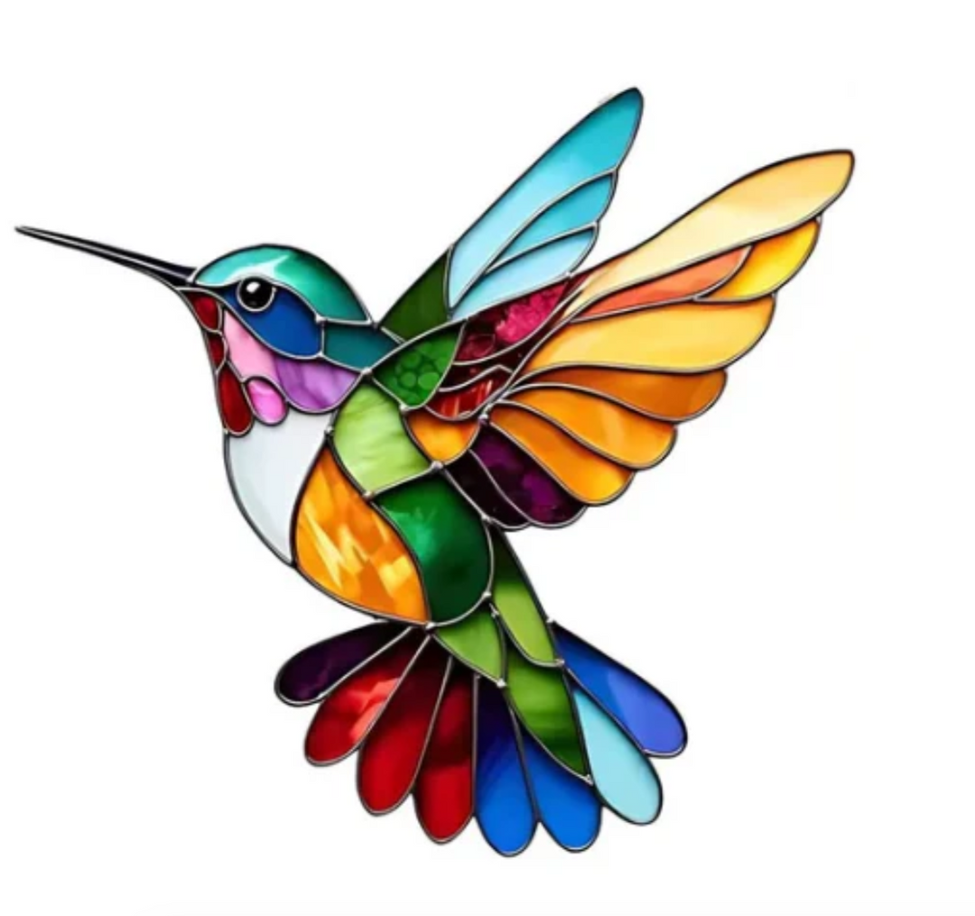 Lena™ | Elegant and Colorful Hummingbird Necklace