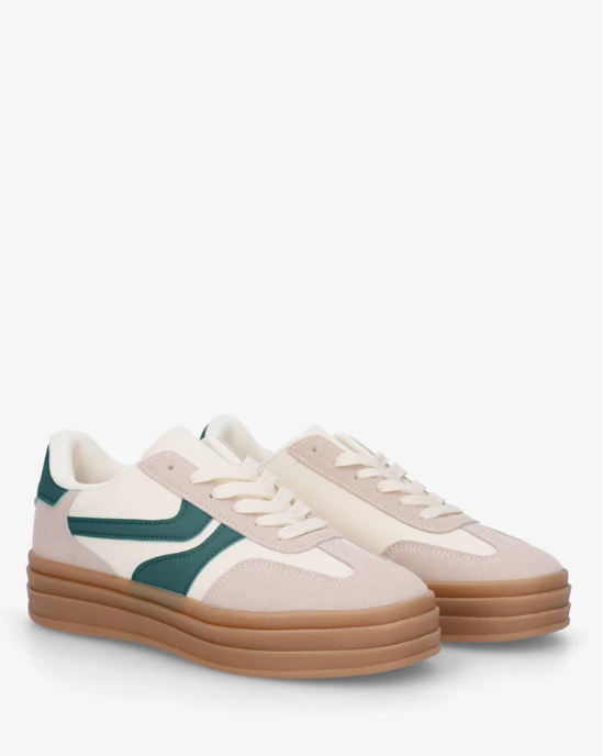 Contrasting Panel Sneakers