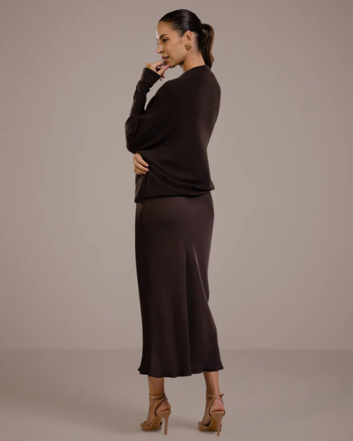 Sabrina™ | Sleeveless Satin Dress