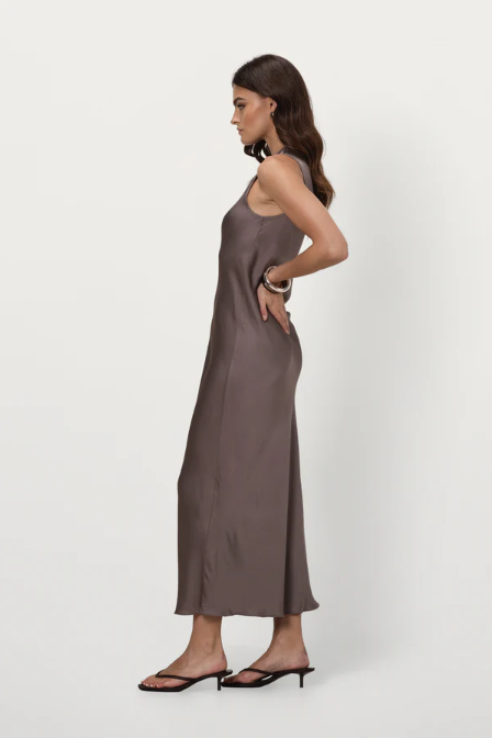 Sabrina™ | Sleeveless Satin Dress