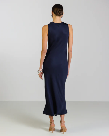 Sabrina™ | Sleeveless Satin Dress