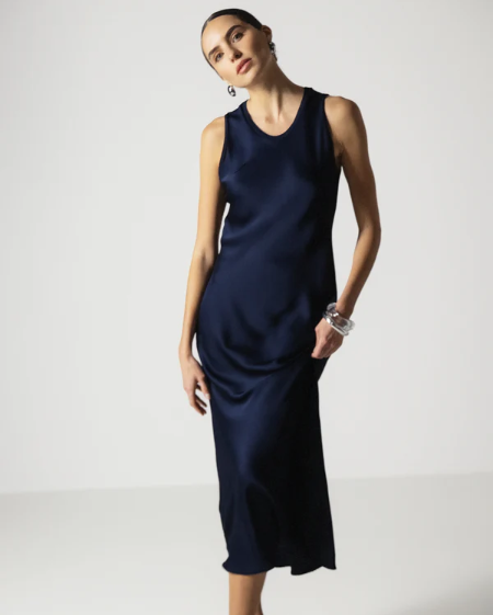 Sabrina™ | Sleeveless Satin Dress