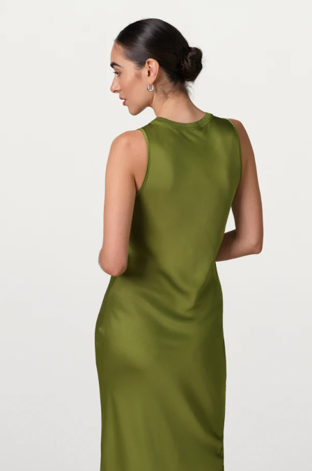 Sabrina™ | Sleeveless Satin Dress