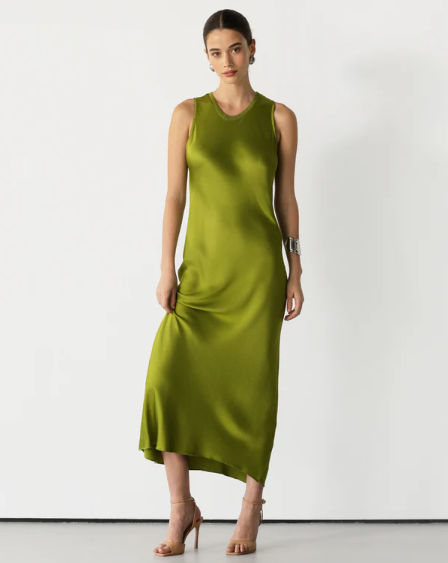 Sabrina™ | Sleeveless Satin Dress
