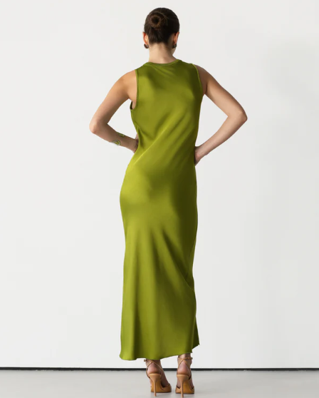 Sabrina™ | Sleeveless Satin Dress