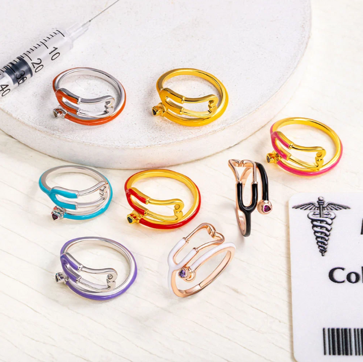 Ring With Heart Birthstone